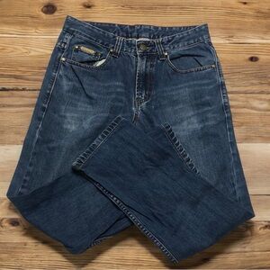 Women's Classic Blue Straight Leg Jeans